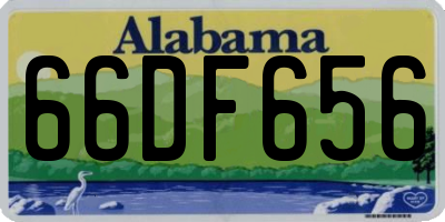AL license plate 66DF656