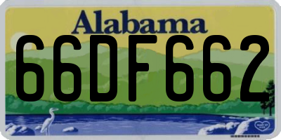 AL license plate 66DF662