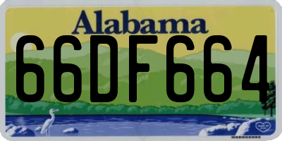 AL license plate 66DF664
