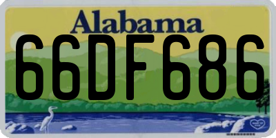 AL license plate 66DF686