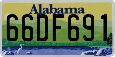 AL license plate 66DF691