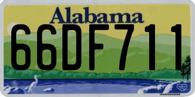 AL license plate 66DF711