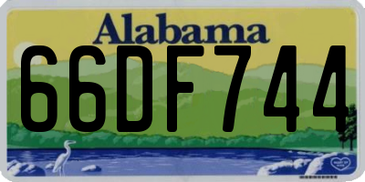 AL license plate 66DF744