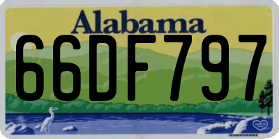 AL license plate 66DF797