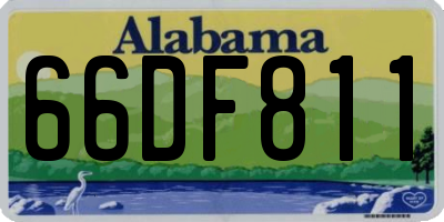AL license plate 66DF811