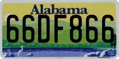 AL license plate 66DF866