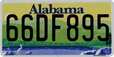 AL license plate 66DF895