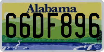AL license plate 66DF896