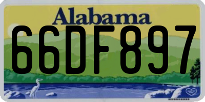 AL license plate 66DF897