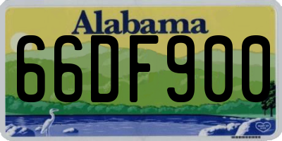 AL license plate 66DF900