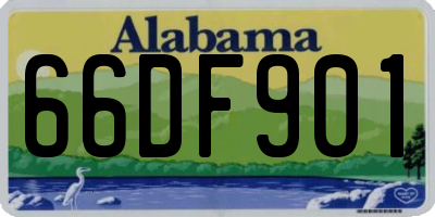 AL license plate 66DF901