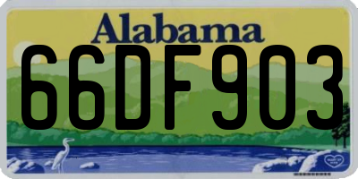 AL license plate 66DF903