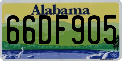 AL license plate 66DF905