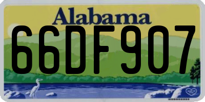 AL license plate 66DF907