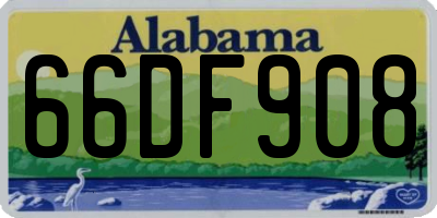 AL license plate 66DF908