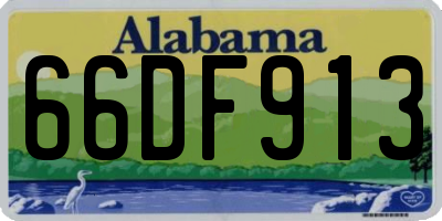 AL license plate 66DF913