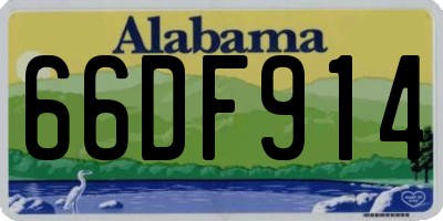 AL license plate 66DF914