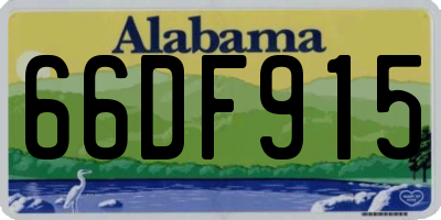 AL license plate 66DF915