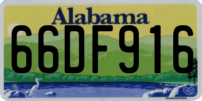 AL license plate 66DF916