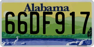 AL license plate 66DF917