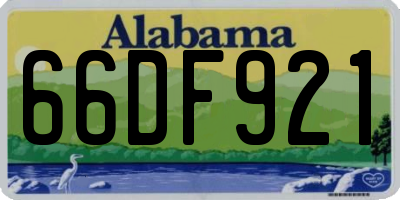 AL license plate 66DF921