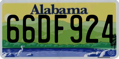 AL license plate 66DF924