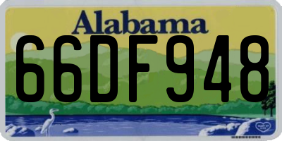 AL license plate 66DF948