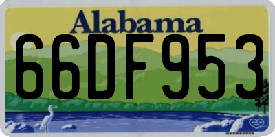 AL license plate 66DF953