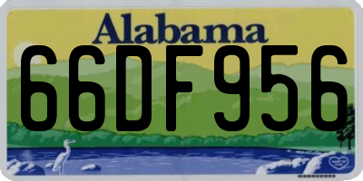 AL license plate 66DF956