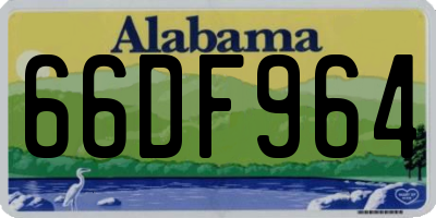 AL license plate 66DF964