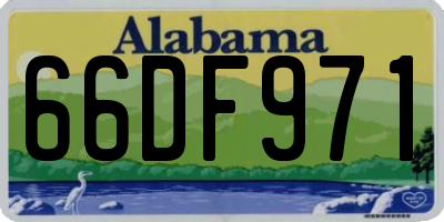 AL license plate 66DF971