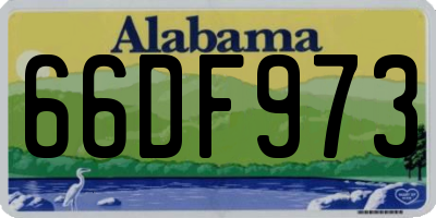 AL license plate 66DF973