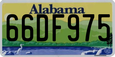 AL license plate 66DF975