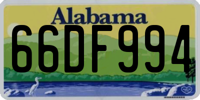 AL license plate 66DF994