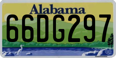 AL license plate 66DG297