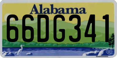 AL license plate 66DG341