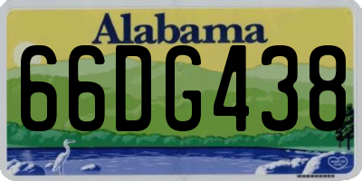 AL license plate 66DG438
