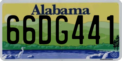 AL license plate 66DG441