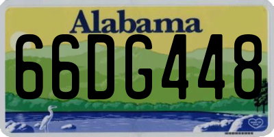 AL license plate 66DG448