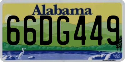 AL license plate 66DG449