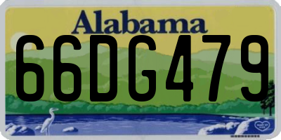 AL license plate 66DG479