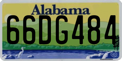 AL license plate 66DG484