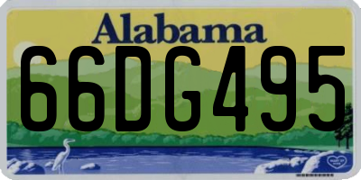 AL license plate 66DG495