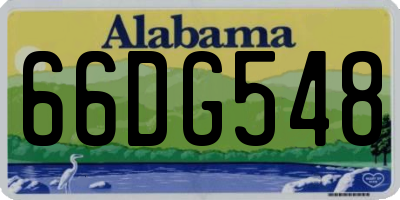AL license plate 66DG548