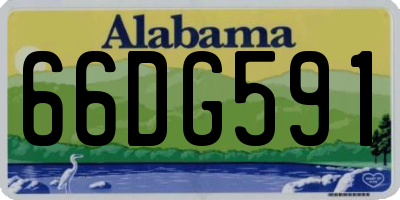 AL license plate 66DG591