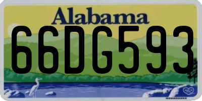 AL license plate 66DG593