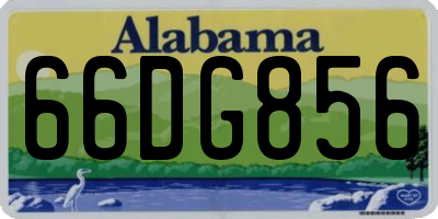 AL license plate 66DG856