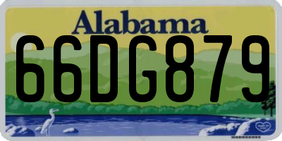 AL license plate 66DG879