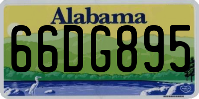 AL license plate 66DG895