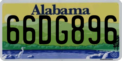 AL license plate 66DG896